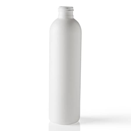 Tricorbraun 8 oz White HDPE Plastic Bullet Round Bottle- 24-410 Neck Finish 135775
