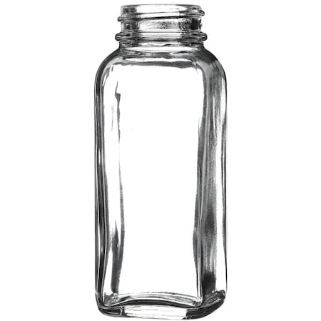 Tricorbraun 4 Oz Glass Jar, Square, Flint, 33-400 Gpi Finish French Square 011732