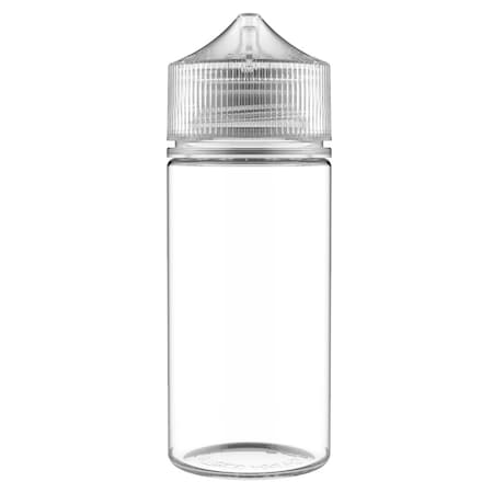 Tricorbraun 100 Ml Pet Cylinder Clear, Round, Special, Nozzle, Natural Crc/Te Cap With Breakaway Band 137681