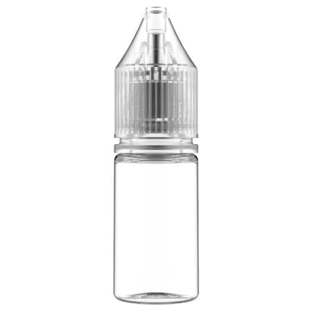 Tricorbraun 10 Ml Pet Cylinder Clear, Round, Special , Nozzle, Natural Crc/Te Cap With Breakaway Band 137640