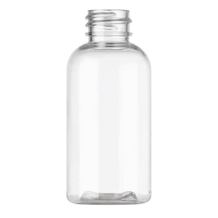 Tricorbraun 2 oz Clear PET Plastic Boston Round Bottle- 20-410 Neck ...