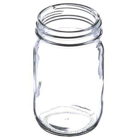 Tricorbraun 4 Oz Glass Jar, Round, Flint, 48-400 Gpi Finish Economy 011729