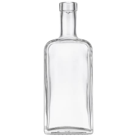 Tricorbraun 375 ml Glass Long Neck Dodge City Bottle 18.5 mm Bar Top Neck Finish, Clear 134994