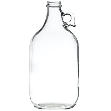 Tricorbraun 64 Oz Glass Handleware, Round, Flint, 38-405 Finger Hole 127145