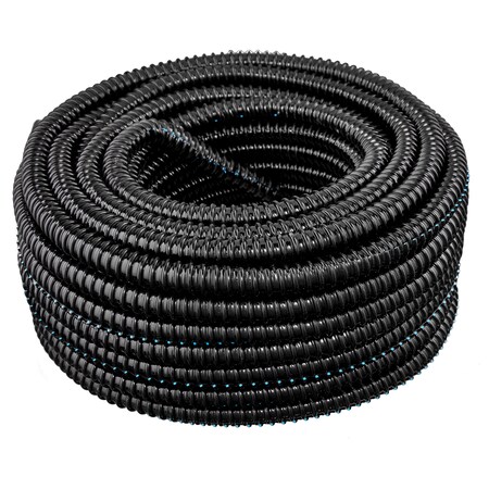 thumbnail image 2 of HydroMaxx 100ft Orange Non-Split Corrugated Wire Loom – Flexible PVC Tubing, UV Rated 2 of 3