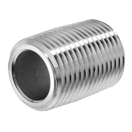 USA SEALING 316 Stainless Steel Pipe Nipple - 1 Inch NPT, 24 Inch Long, Schedule 40
