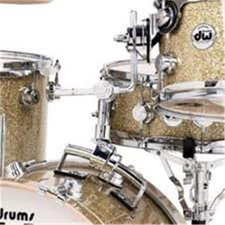 Retro-Style Bass Drum Mount, Gold
