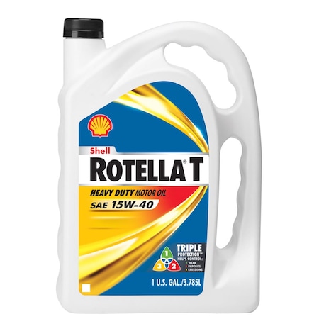 1 gal Shell Rotella T SAE 15W-40 Motor Oil