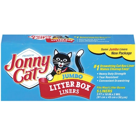 Jonny Cat Litter Box Liners, 5PK