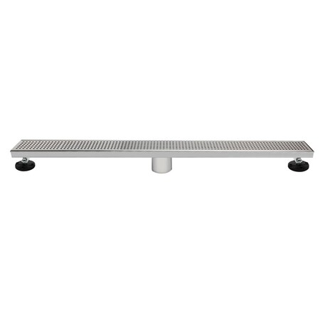 Innova 36 in. PF WaterWorks Chrome Stainless Steel Linear Shower Drain ...