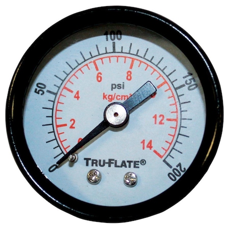 Pinpoint 24801 Mini Airline Pressure Gauge PI3310194 | Zoro