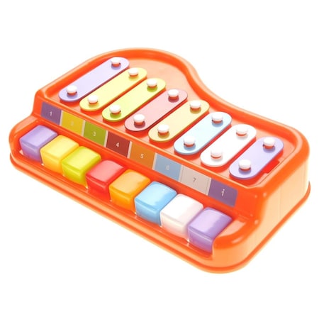 2 in. 1 Xylophone & Piano with Music Sheet Songbook