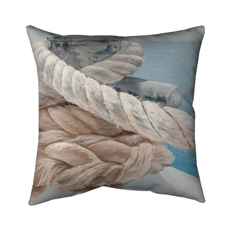 Begin Home Decor 20 x 20 in. Tie-Down Ropes Closeup-Double Sided Print ...