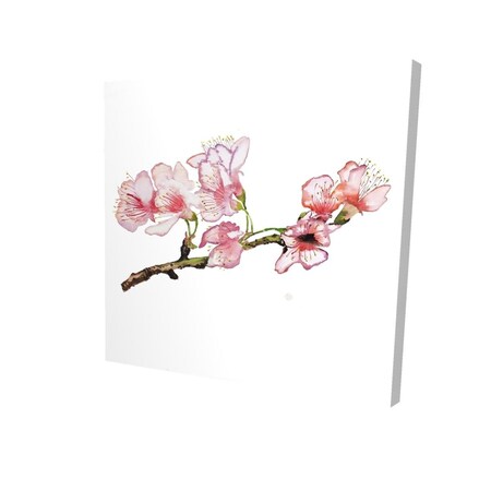 Begin Home Decor 16 x 16 in. Branch of Cherry Blossom In Pink-Print on ...