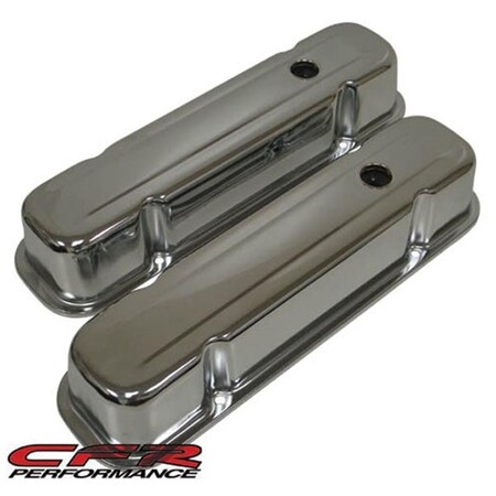 Cfr Performance V8 Tall Steel Valve Covers - Chrome for 1959-79 Pontiac ...
