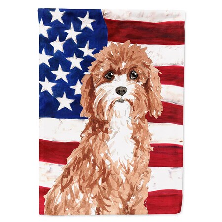 Patioplus Patriotic USA Cavapoo Flag Canvas House Size PA2892803 | Zoro