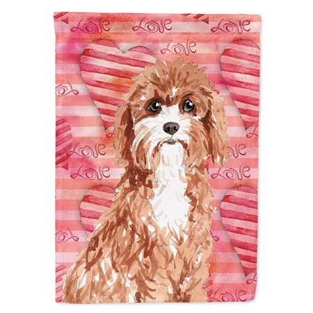 Cavapoo Fall Flag Patioplus Love a Cavapoo Flag Canvas House Size PA3411415 | Zoro