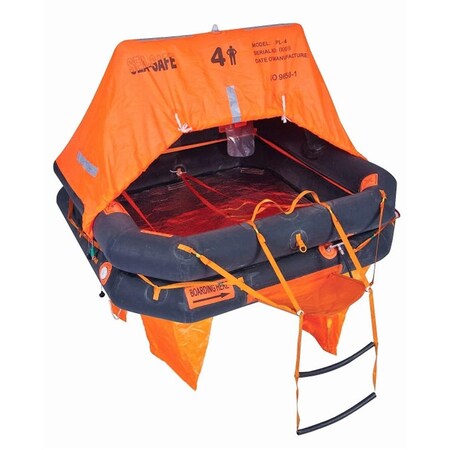 Datrex 4 Person Liberty Recreational Offshore Raft with Liferaft in ...