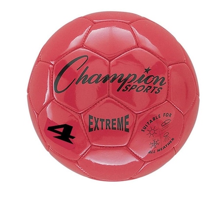 Champion Sports 4 Size Extreme Series Soccer Ball - Red CHSEX4RD | Zoro