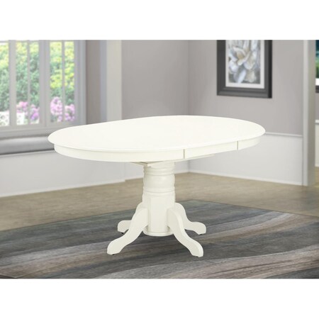 East West Furniture Ndad5-lwh-lc Norden Juego De Habitación Lino Blanco
