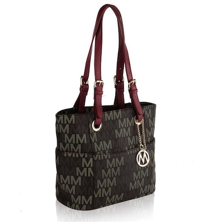 MKF Collection Siena M Signature Handbag - Vegan Leather Tote With Adjustable Strap