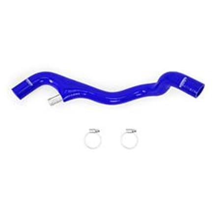 Mishimoto Lower Overflow Hose For Ford 6.0L Powerstroke 2003-2004 - Silicone Replacement, Blue, With Metal Y-Fitting