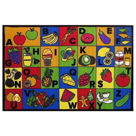 Fun Rug Fun Rug FT-145 5178 51 x 78 in. Fun Time ABC Food Kids Rugs FT ...