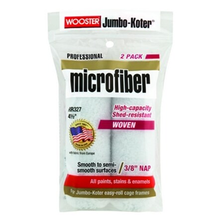 Wooster RR327 4.5 in. Semi Smooth Jumbo-Koter Micro Fiber with 0.37 in ...