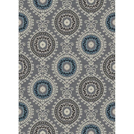 Mayberry Rug 7 ft. 10 in. x 9 ft. 10 in. Galleria Summit Area Rug, Gray ...