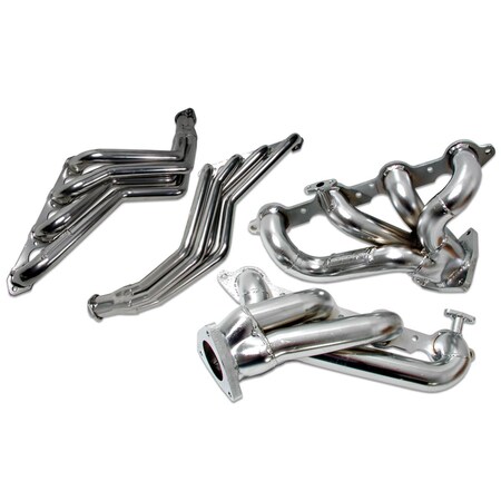 thumbnail interactive-video image 1 of Ford Ustang GT 1-5/8 Long Tube Exhaust Headers Polished, 47% OFF 1 of 12
