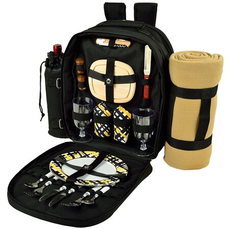 Picnic At Ascot Deluxe Equipped 2 Person Picnic Backpack With Blanket ...