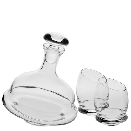 Ravenscroft Crystal Barrel Decanter – Lead-Free, 50-Ounce, Handmade In Europe - View #2