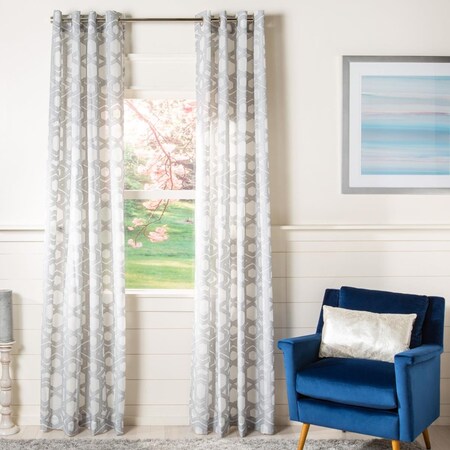 Safavieh 52 x 96 in. Brenna Window Panel - Grey WDT1031A-5296 | Zoro