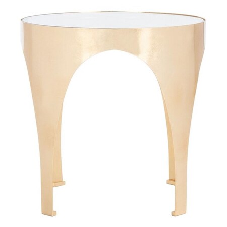 Safavieh Lillia Gold Leaf Accent Table, Gold AMH8341A | Zoro