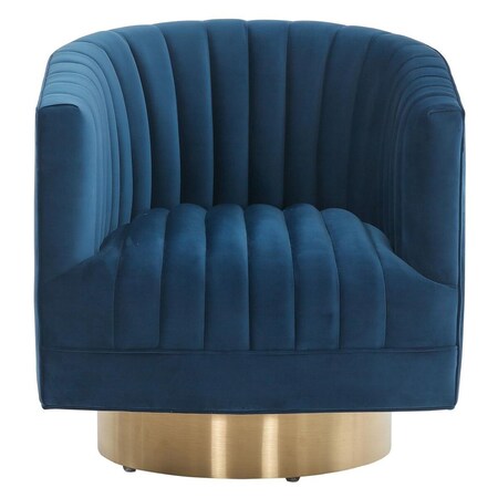 Safavieh 30 x 28 x 31 in. Josephine Swivel Barrel Chair SFV4726C | Zoro