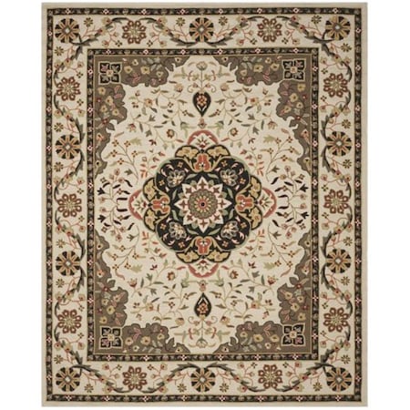Safavieh 9 x 12 ft. Easy Care Hand Hooked Large Rectangle Area RugCream ...
