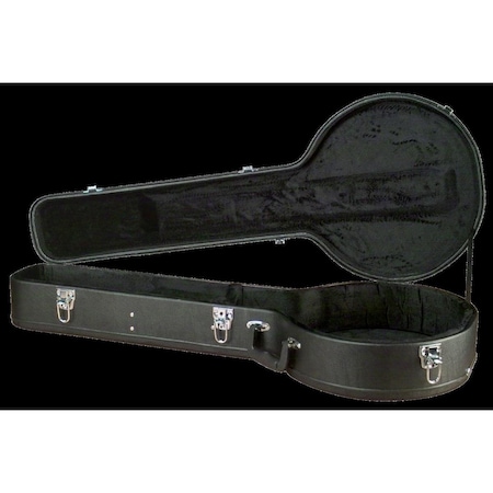 Hardshell 5-String Resonator Banjo Case, Black