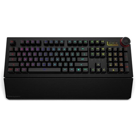 Tastiera meccanica wireless 104 tasti RGB con mouse, ergonomica e ricaricabile Tastiera meccanica wireless 104 tasti RGB con mouse, ergonomica e ricaricabile