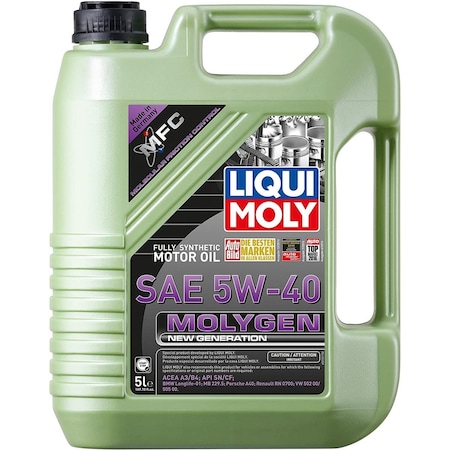 5 Liter 5W-40 Molygen New Generation Motor Oil