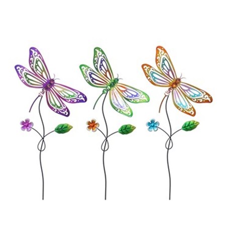 Alpine Corp Metal Dragonfly Garden Stake 247535 | Zoro