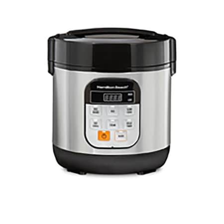 Hamilton Beach Brands 257694 1.5 qt. Stainless Steel Compact Multi Cooker