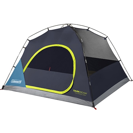 4-Person Dark Room Skydome Tent, Blue