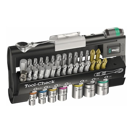 Display Bit Check Posdatas Tool Check Mini Bit Ratchet, Socket & Bit Set, 38 Piece ...
