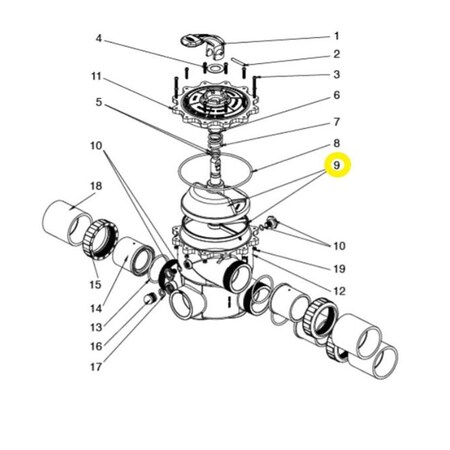 Hands On Rotor with Gasket for 65 mm Multiport Valve HA4247054 | Zoro