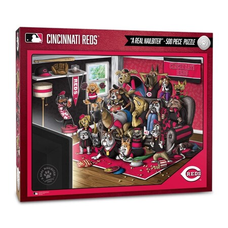 Iconic Puzzles Reds Youthefan 18 x 24 in. MLB Cincinnati Reds Purebred Fans Puzzle, Multi ...