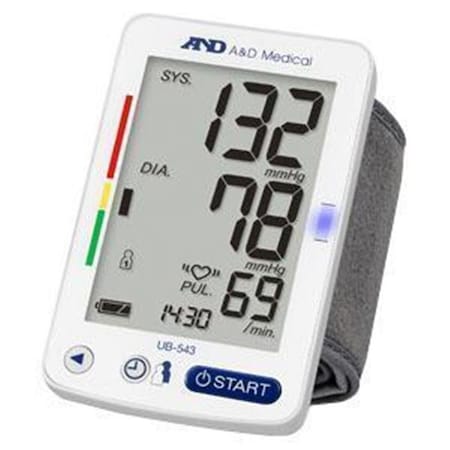 A&D UB-543 Medical Premium Multi-User Wrist Blood Pressure Monitor