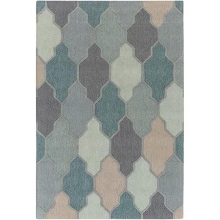 Artistic Weavers Awah2036 6rd 803 42 Pollack Morgan Round Hand Tufted Area Rug Teal Multi 6 Ft Zoro Com Artistic Weavers Awah2036 6rd 803 42, Round Rug Teal Multi