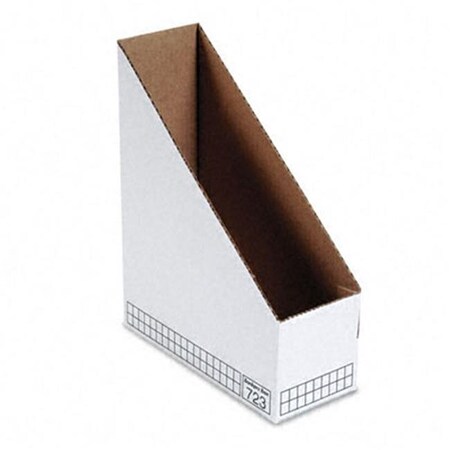 Magazine File 3 Block Fellowes Fellowes 10723 Corrugated Cardboard Magazine File 3-7/8 x 9-1/ ...
