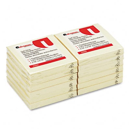 Universal Battery Universal Standard Self-Stick Notes 3 x 3 Yellow 12 ...
