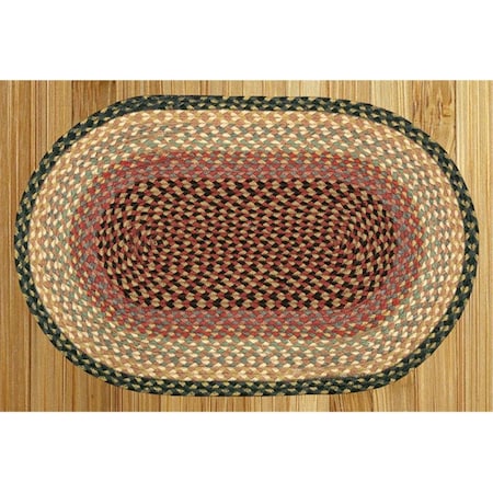 Capitol Earth Rugs BurgundyGrayCreme Jute Braided Rug 3057 | Zoro